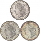 WORLD COINS: UNITED STATES
Lote 3 monedas 1 Dólar. 1881-S, 1883-O, 1884-O. AR. Tipo Morgan. Bello lote con bonitas pátinas y brillo original. (1884 m...