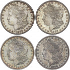 WORLD COINS: UNITED STATES
Lote 5 monedas 1 Dólar. 1884, 1885-O, 1886, 1887, 1889-O. AR. Tipo Morgan. A EXAMINAR. KM-110. EBC- a EBC.