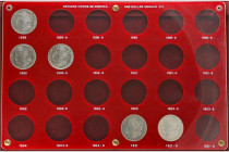 WORLD COINS: UNITED STATES
Lote 8 monedas 1 Dólar. 1898 a 1923. AR. Tipo Morgan: Años: 1898, 1900, 1900O, 1921D (2), Tipo Paz: Años 1922, 1923, 1923S...