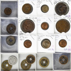 WORLD LOTS AND COLLECTIONS
Lote 18 monedas. 1600 a 1930. JAPÓN y PORTUGAL. AE, Br., CuNi y una AR. Japón: 8 monedas 1 (2), 4 Mon (5) (1600-1800) y 20...