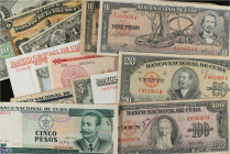 WORLD BANK NOTES
Lote 22 billetes. 1896 a 2004. CUBA. Todos diferentes, incluye 4 billetes Banco Español de la Isla de Cuba. A EXAMINAR. MBC- a SC.