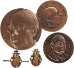 SPANISH MEDALS
Lote 3 Medallas Pau Casals y 2 Insignias Exposición Universal Barcelona 1929. Br. Las tres medallas diferentes. Las dos insignias esma...
