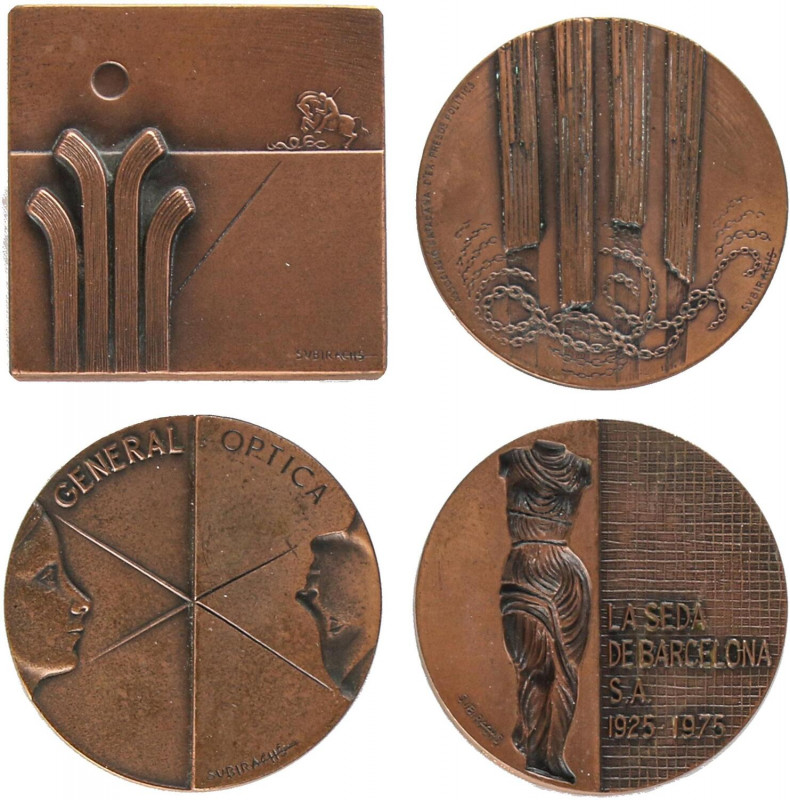 SPANISH MEDALS
Lote 10 medallas. 1973 a 1986. SUBIRACHS. Br. Ø 30 a 60 mm. A EX...