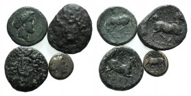 Thessaly, lot of 5 Æ coins, to be catalog. Lot sold as it, no returns
