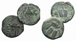 Judaea, Herodian Kings. Agrippa I (37-44 CE). Large lot of 2 Æ Prutah, to be catalog. Lot sold as it, no returns