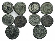 Lot of 5 Roman Imperial Æ coins, including Constantius and Delmatius, to be catalog. Lot sold as it, no returns