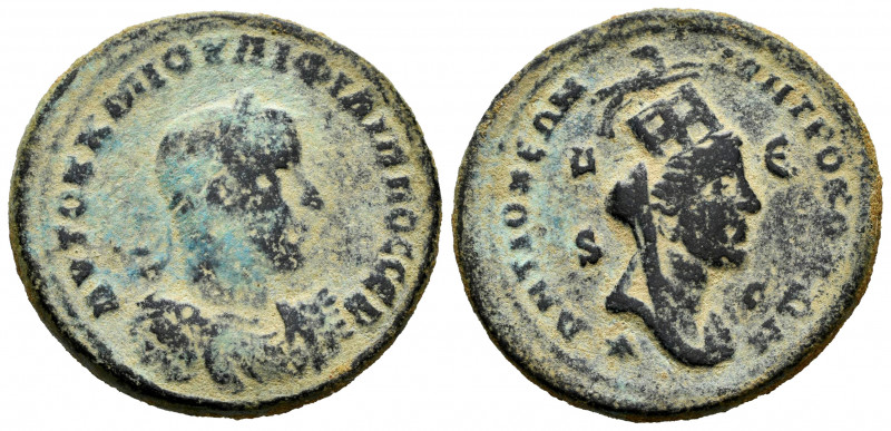 Philip II. Seleucis and Pieria. AE 8 Assaria. 244-249 AD. Antioch on the Orontes...