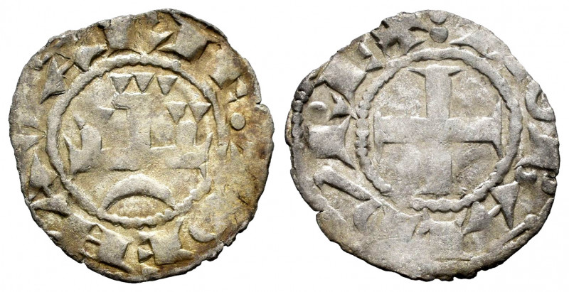 Kingdom of Navarre. Teobaldo II (1253-1270). Dinero. Navarre. (Cru-228). (Ros-3....