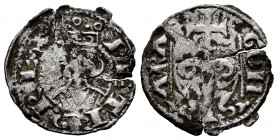 The Crown of Aragon. Peter II of Aragon (1196-1213). Dinero. Aragón. (Cru-302). Ve. 0,82 g. Flan cracks. Almost VF. Est...75,00. 


 SPANISH DESCRI...