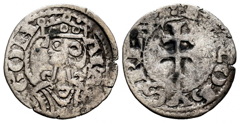 The Crown of Aragon. Jaime I (1213-1276). Dinero. Jaca (Huesca). (Cru-318). (Cru...