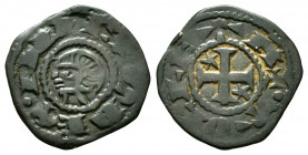 Kingdom of Castille and Leon. Alfonso I (1109-1126). Dinero. Toledo. (Bautista-40.1). Anv.: • ANFVS REX. Rev.: + • TOLETA. Ve. 1,25 g. Somewhat degene...