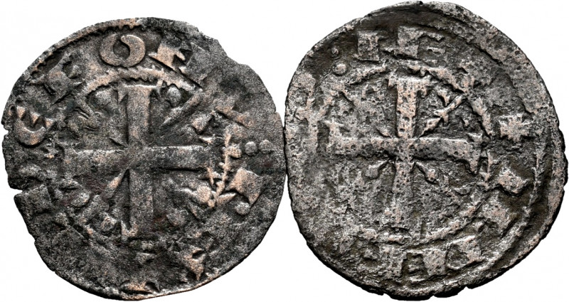 Kingdom of Castille and Leon. Alfonso IX (1188-1230). Dinero. (Bautista-240). Ve...