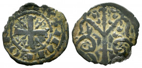 Kingdom of Castille and Leon. Alfonso IX (1188-1230). Dinero. (Bautista-243). Ve. 0,65 g. Crescent mintmak. VF. Est...40,00. 


 SPANISH DESCRIPTIO...