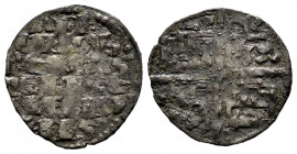 Kingdom of Castille and Leon. Alfonso X (1252-1284). "Dinero de seis lineas". (Bautista-363). Ve. 0,79 g. Roundel on the 1st and 4th quarter. Almost V...