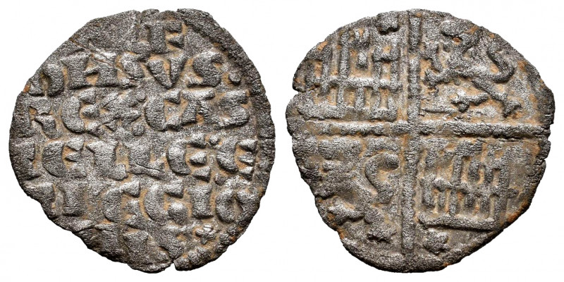 Kingdom of Castille and Leon. Alfonso X (1252-1284). "Dinero de seis lineas". (B...