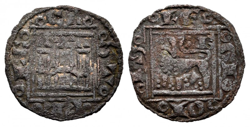 Kingdom of Castille and Leon. Alfonso X (1252-1284). Obol. Burgos. (Bautista-410...