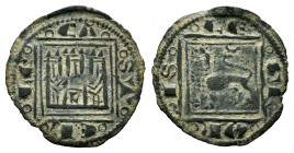 Kingdom of Castille and Leon. Alfonso X (1252-1284). Obol. Leon. (Bautista-413). Ve. 0,47 g. L on the door of the castle. VF/Choice VF. Est...30,00. ...