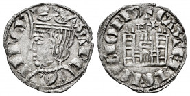 Kingdom of Castille and Leon. Sancho IV (1284-1295). Cornado. Murcia. (Bautista-431.1). (Abm-300). Ve. 0,82 g. H and star on the sides of the central ...