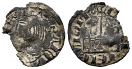 Kingdom of Castille and Leon. Sancho IV (1284-1295). Cornado. Toledo. (Bautista-433 var). Ve. 0,59 g. With stars on both sides and T on the door. Inve...