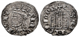 Kingdom of Castille and Leon. Alfonso XI (1312-1350). Cornado. Burgos. (Bautista-471). Ve. 0,66 g. With B and star on both sides of the tower. Choice ...