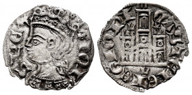 Kingdom of Castille and Leon. Alfonso IX (1188-1230). Cornado. Leon. (Bautista-475.1). Ve. 0,81 g. With L and star above the castle´s towers and L bel...