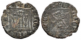 Kingdom of Castille and Leon. Enrique II (1368-1379). Noven. Toledo. (Bautista-682.1). Anv.: + ENRICUS REX CAS. Rev.: + ENRICUS REX CAS. Ve. 0,76 g. W...