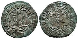 Kingdom of Castille and Leon. Enrique III (1390-1406). Blanca. Sevilla. (Abm-602). (Bautista-767 var). Anv.: + ENRICVS : REX : CASTE. Rev.: + ENRICVS ...