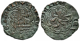 Kingdom of Castille and Leon. Enrique III (1390-1406). Blanca. Coruña. (Abm-603). (Bautista-770 var). Anv.: + ENRICVS : DEI : GRACIA. Rev.: + ENRICVS ...
