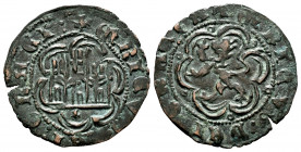 Kingdom of Castille and Leon. Enrique III (1390-1406). Blanca. Coruña. (Abm-603). (Bautista-770 var). Anv.: + ENRICVS : DEI : GRACI : . Rev.: + ENRICV...