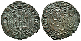 Kingdom of Castille and Leon. Enrique III (1390-1406). Blanca. Toledo. (Abm-603). (Bautista-770 var). Anv.: + ENRICVS : DEI : GRACIA : RE : . Rev.: + ...