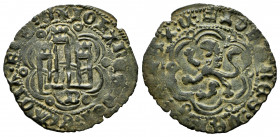 Kingdom of Castille and Leon. Juan II (1406-1454). Blanca. Burgos. (Bautista-811). Anv.: + IOhANES : DEI : GRACIA · REX : C. Rev.: + IOhANES : DEI : ....