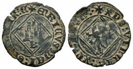 Kingdom of Castille and Leon. Enrique IV (1454-1474). Blanca de rombo. Burgos. (Bautista-1079). Anv.: + ENRICVS : DEI : GRATIA : C. Rev.: + XPS : VINC...