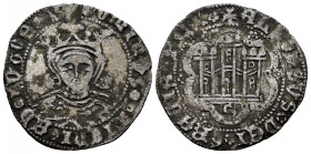 Kingdom of Castille and Leon. Alfonso de Ávila (1465-1468). Cuartillo. Sevilla. (Bautista-1113). Anv.: DOMINVS ✿ MICHI ✿ AD ✿ IVTOR ✿. Rev.: + ALFONSV...