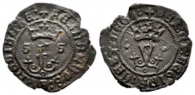 Catholic Kings (1474-1504). Blanca. Sevilla. (Cal-44). (Rs-757). Ae. 1,09 g. Crowned Y between stars. Choice VF. Est...25,00. 


 SPANISH DESCRIPTI...