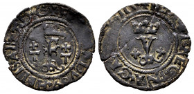 Catholic Kings (1474-1504). Blanca. Toledo. (Cal-56). Ae. 0,80 g. Thin crack. VF. Est...20,00. 


 SPANISH DESCRIPTION: Fernando e Isabel (1474-150...