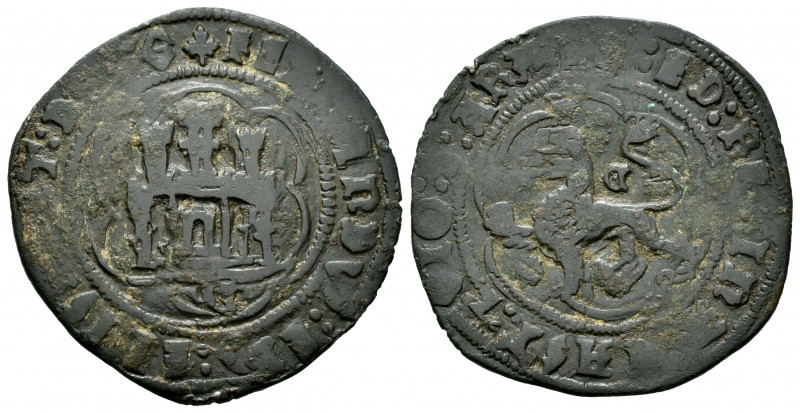 Catholic Kings (1474-1504). 4 maravedis. Cuenca. (Cal-type 25). (Rs-355). Ae. 5,...
