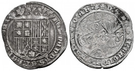Catholic Kings (1474-1504). 1 real. Burgos. (Cal-301). Ag. 3,16 g. Scallop on the legend on reverse. VF/Almost VF. Est...60,00. 


 SPANISH DESCRIP...