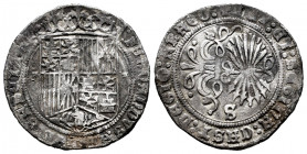 Catholic Kings (1474-1504). 1 real. Sevilla. (Cal-422). Ag. 3,22 g. Shield between stars. VF/Choice VF. Est...75,00. 


 SPANISH DESCRIPTION: Ferna...