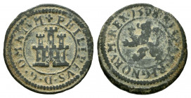 Philip II (1556-1598). 1 maravedi. 1598. Segovia. (Cal-84). (Jarabo-Sanahuja-B19). Ae. 1,56 g. Without mint nor value. Choice VF. Est...30,00. 


 ...
