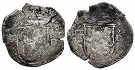 Philip II (1556-1598). Cuartillo. Segovia. D. (Cal-80). Ve. 2,42 g. Almost VF. Est...20,00. 


 SPANISH DESCRIPTION: Felipe II (1556-1598). Cuartil...