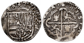 Philip II (1556-1598). 1 real. Valladolid. A. (Cal-296). Ag. 3,08 g. Almost VF. Est...50,00. 


 SPANISH DESCRIPTION: Felipe II (1556-1598). 1 real...