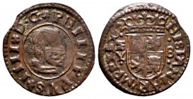 Philip IV (1621-1665). 8 maravedis. 1662. Madrid. Y. (Cal-364). Ae. 1,55 g. Lying mintmark. Choice F/Almost VF. Est...25,00. 


 SPANISH DESCRIPTIO...