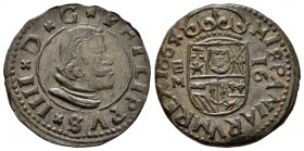 Philip IV (1621-1665). 16 maravedis. 1664. Valladolid. M. (Cal-511). Ae. 4,31 g. Choice VF/Almost XF. Est...50,00. 


 SPANISH DESCRIPTION: Felipe ...