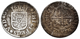 Philip V (1700-1746). 1 real. 1730. Sevilla. (Cal-654). Ag. 2,76 g. Without mintmark and value indication. Choice F. Est...70,00. 


 SPANISH DESCR...