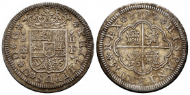 Philip V (1700-1746). 2 reales. 1723. Segovia. F. (Cal-958). Ae. 6,26 g. Almost VF. Est...60,00. 


 SPANISH DESCRIPTION: Felipe V (1700-1746). 2 r...