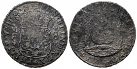 Philip V (1700-1746). 8 reales. 1740. México. MF. (Cal-1456). Ag. 24,68 g. Corrosion from salt water immersion. F. Est...110,00. 


 SPANISH DESCRI...