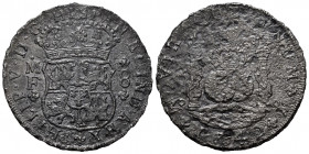 Philip V (1700-1746). 8 reales. 1742. México. MF. (Cal-1461). Ag. 23,12 g. Corrosion from salt water immersion. Choice F. Est...100,00. 


 SPANISH...