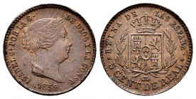 Elizabeth II (1833-1868). 5 centimos de real. 1859. Segovia. (Cal-164). Ae. 1,89 g. Almost XF. Est...30,00. 


 SPANISH DESCRIPTION: Isabel II (183...