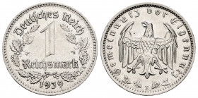 Germany. 1 reichsmark. 1939. E. (Km-63). Ni. 4,73 g. AU. Est...45,00. 


 SPANISH DESCRIPTION: Alemania. 1 reichsmark. 1939. E. (Km-63). Ni. 4,73 g...