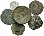 Lot of 6 coins from the Middle Ages to the Hapsburgs. All different with some scarce. Ae/Ag. TO EXAMINE. Choice F/Almost VF. Est...60,00. 


 SPANI...